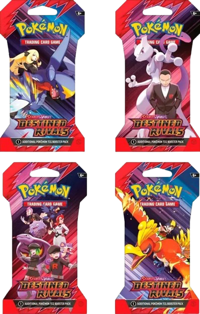 Destined Rivals Booster Pack Art Bundle [Set of 4] - SV10: Destined Rivals (DRI)