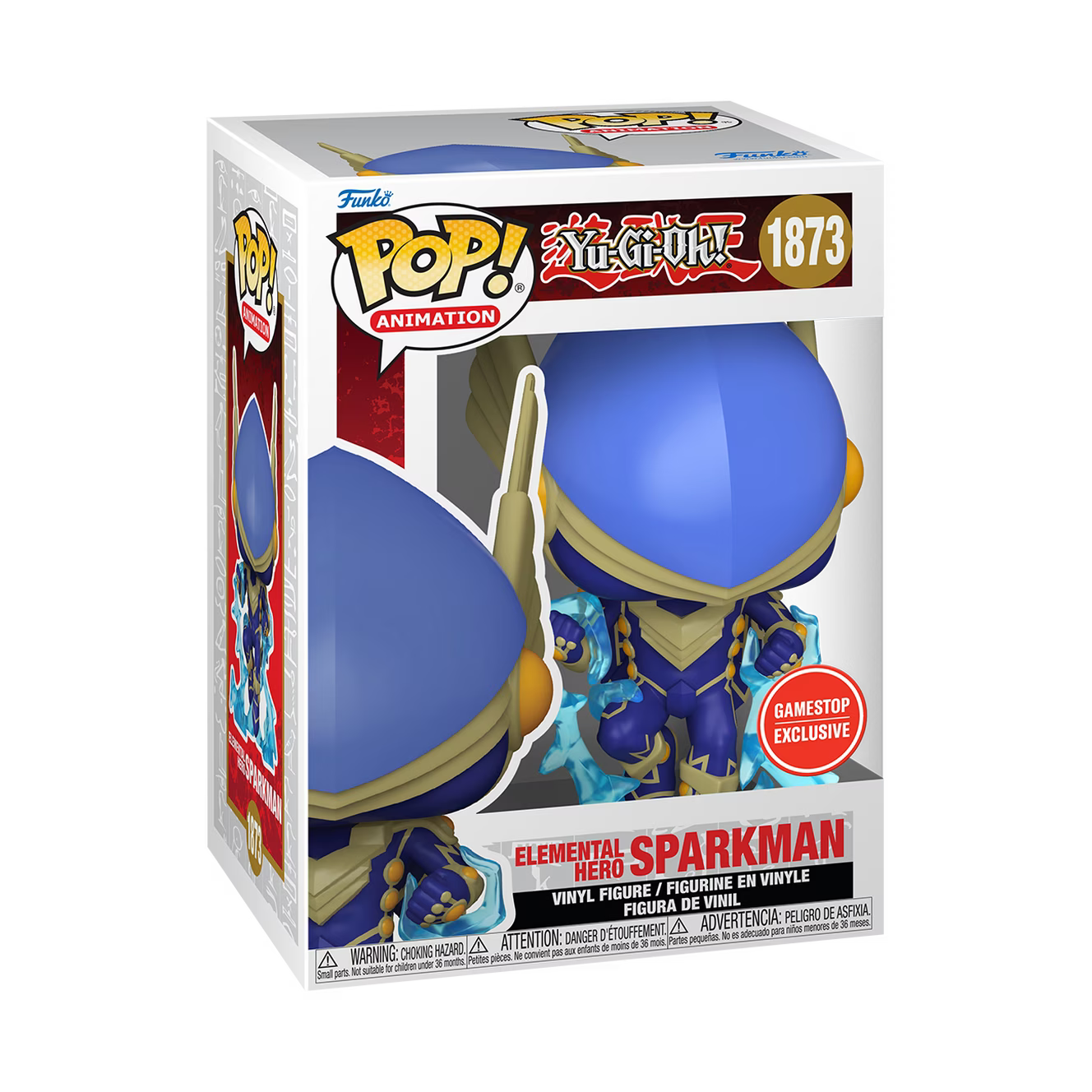 Funko Pop! Yu-Gi-Oh! Elemental Hero Sparkman #1873 – GameStop Exclusive