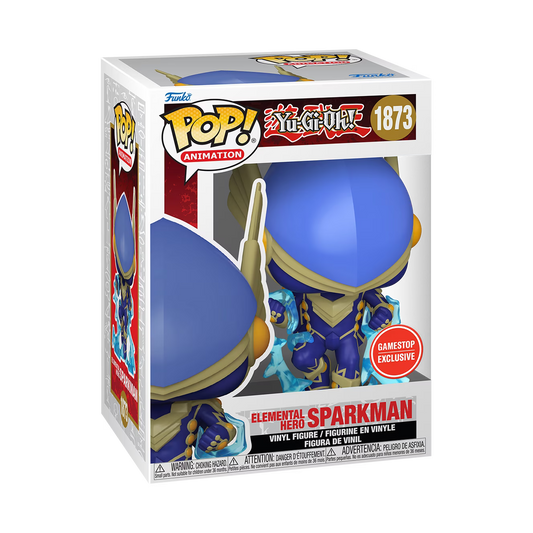 Funko Pop! Yu-Gi-Oh! Elemental Hero Sparkman #1873 – GameStop Exclusive